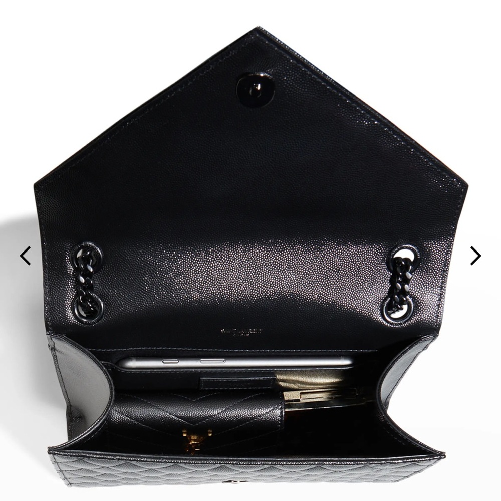 Saint Laurent Black Quilted Leather Chain Bag - Picture 5 of 12